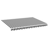 Cumpara ieftin Panza de rezerva copertina, antracit si alb, 350x250 cm, poliester