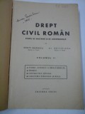 DREPT CIVIL ROMAN 2(1943) - Rosetti BALANESCU; AL. BAICOIANU