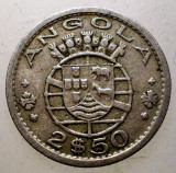 7.199 ANGOLA COLONIE PORTUGHEZA 2,5 ESCUDOS 1956, Africa, Cupru-Nichel