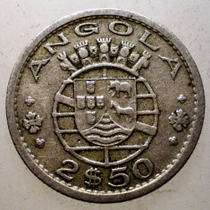 7.199 ANGOLA COLONIE PORTUGHEZA 2,5 ESCUDOS 1956