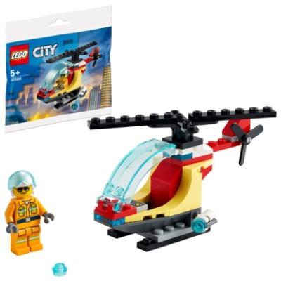 LEGO City - Fire Helicopter (30566) - Elicopterul Pompierilor foto