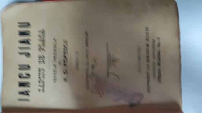 N. D. POPESCU-IANCU JIANU ZAPCIU DE PLASA. EDITIA A SASEA-1911 AA.