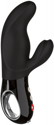 Vibrator Rabbit Miss Bi, Negru, 17 cm foto