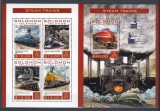 Solomon Islands - LOCOMOTIVE cu ABURI - BL+ KB - MNH