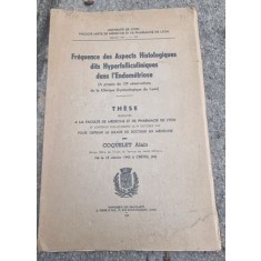 Coquelet Alain - These - Frequence des Aspects Histologigues dits Hyperfolliculiniques dans l'Endometriose
