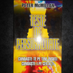 PETER McMILLAN - TESTE DE PERSONALITATE