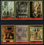 Timbre Ajman 1972, Catedrala Westminster Abbey, Arta Religioasă, Emisiune Străină Colecție