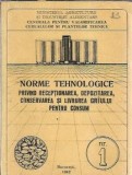 Cumpara ieftin Norme tehnologice privind receptionarea, depozitarea, conservarea si livrarea graului pentru consum