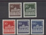 B0235 - Berlin-vest 1966 - Uzuale 5v.neuzat,perfecta stare