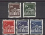 B0235 - Berlin-vest 1966 - Uzuale 5v.neuzat,perfecta stare, Nestampilat