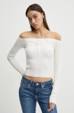 Hollister Co. pulover femei, culoarea bej, light, KI350-4258
