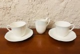 2 CESTI CU FARFURIOARE SI LETIERA DIN PORTELAN VILLEROY BOCH- BONE CHINA- DELTA