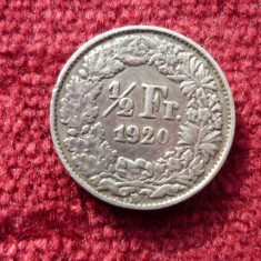 1/2 FRANCI 1920 ARGINT *****