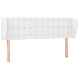 Cumpara ieftin Tablie de pat cu aripioare, alb, 147x23x78/88cm piele ecologica