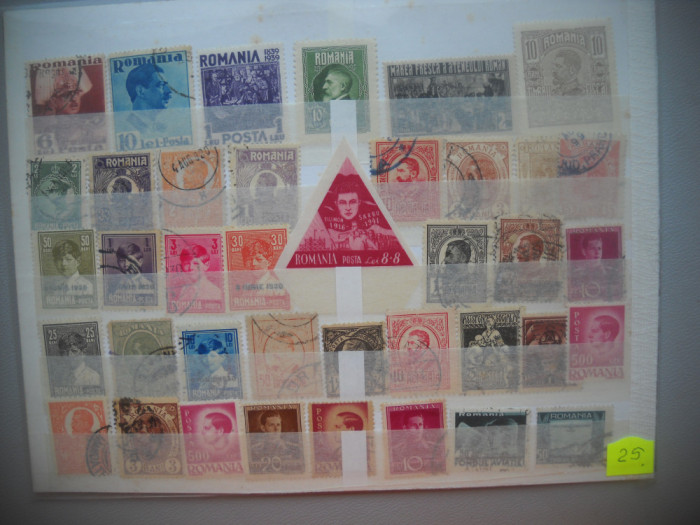 HOPCT LOT NR 58 ROMANIA REGAT / REGI -38 TIMBRE VECHI STAMPILATE