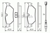Set placute frana,frana disc PEUGEOT 806 (221) (1994 - 2002) BOSCH 0 986 424 027