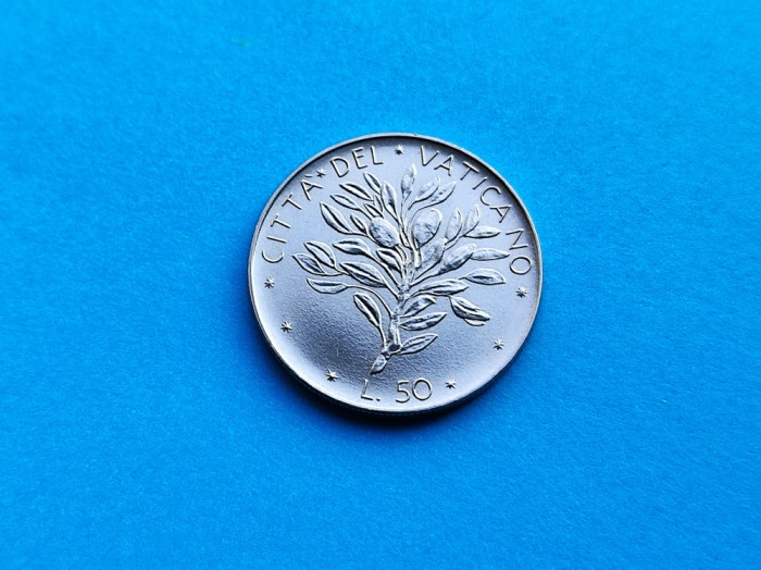 50 Lire 1971 Vatican-UNC-RAR