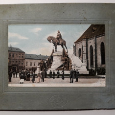 CLUJ - ANUL 1903 -FOTOGRAFIE FORMAT CARTE POSTALA -FOTOGRAF STIEF JENO ES TARSA