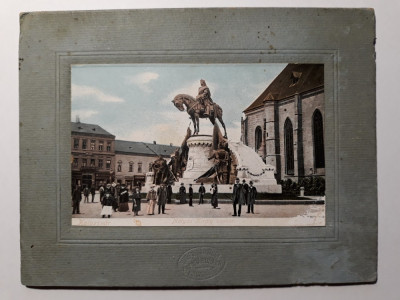 CLUJ - ANUL 1903 -FOTOGRAFIE FORMAT CARTE POSTALA -FOTOGRAF STIEF JENO ES TARSA foto