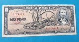 Bancnota Cuba 10 Pesos 1960, Serie 404, Stare Superba, Piesa Colectie