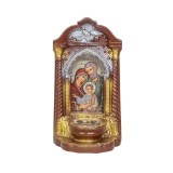 Candela mare din ipsos cu Familia Sfanta 16x12x29cm / EXT 9919