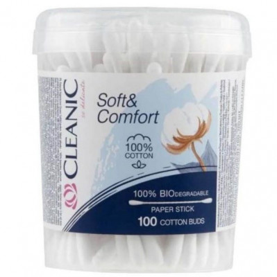 Betisoare igienice Cleanic Soft &amp;amp; Confort 100 buc foto