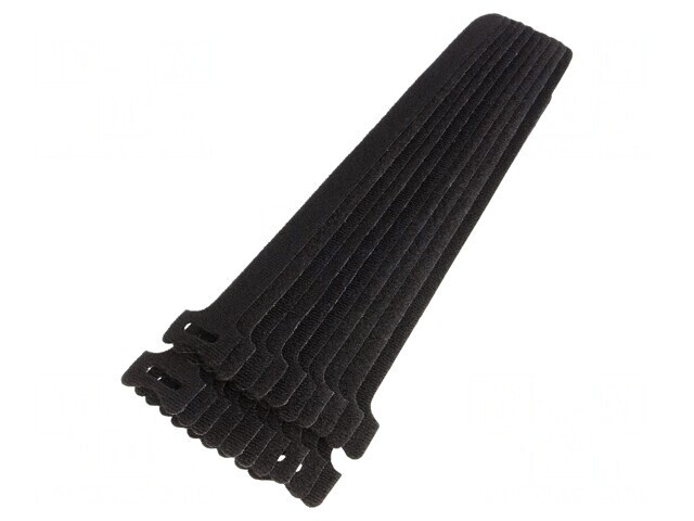 Brățară cu arici neagră 240mm x 16mm poliamidă polipropilenă