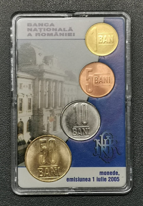 Rom&acirc;nia Set monetarie 2005 BNR Leul nou denominare