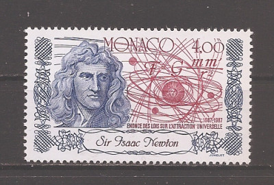 Monaco 1987 - 300 de ani de la publicarea Principia Mathematica, MNH foto