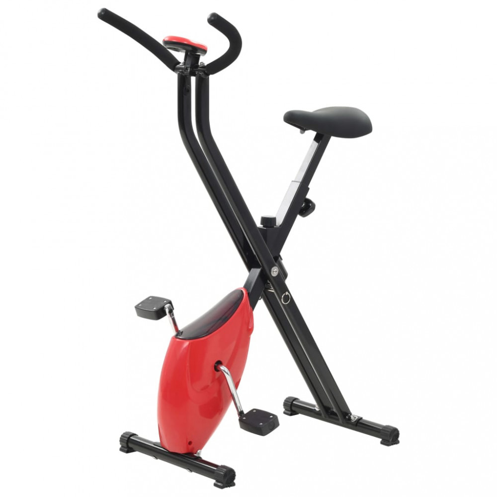 Bicicletă fitness X-Bike cu curea de rezistență, roșu | Okazii.ro