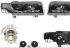 Set faruri tuning VW Passat Sedan+Combi (B4 (3A)) 10.1993-10.1996 BestAutoVest partea Dreapta+Stanga daytime running light, tip bec H1+H1, negru-tran