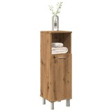 vidaXL Dulap de baie, stejar artizanal, 30x30x95 cm, lemn compozit