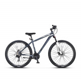 Bicicleta MTB Umit Mirage 2D, 21 viteze, culoare gri/alb, roata 29&quot;, cadru din a PB Cod:42967200002