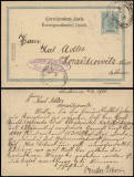 Austria 1900 Postal History Rare Old postcard postal stationery Neuhaus D.613