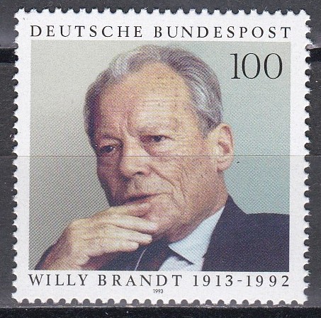 Germania 1993 - 80 de ani de la nașterea lui Willy Brandt, om politic, MNH