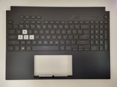 Carcasa superioara cu tastatura palmrest Laptop Gaming, Asus, TUF Dash F15 FX517ZC, FX517ZM, FX517ZE, FX517ZR, 33NJKTAJN70, 90NR0951-R31UI1, iluminata