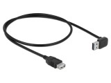 Cablu USB 2.0 DELOCK 85185, USB A dublu 90&deg; aurit sus/jos