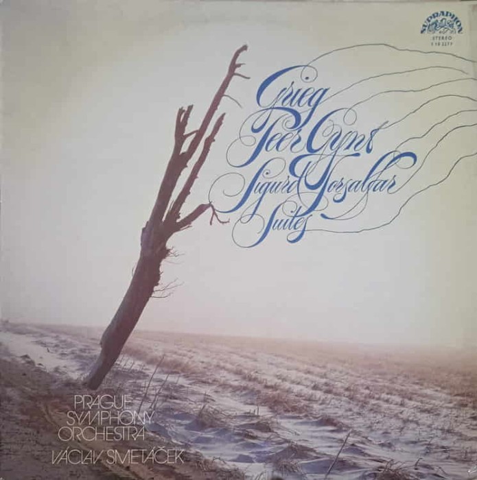 Disc vinil, LP. Peer Gynt, Sigurd Jorsalfar-Edvard Grieg, Prague Symphony Orchestra, Vaclav Smetacek-256603