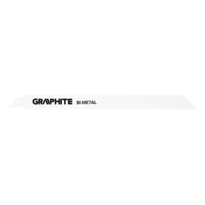 Panza, lama, fierastrau tip sabie, pentru lemn, metal, BIM, 10 TPI, set 2 buc, 225 mm, Graphite foto