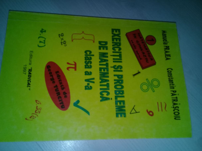 exercitii si probleme de matematica clasa a V a editata de GEORGE TURCITU,1997