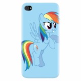 Husa silicon pentru Apple Iphone 4 / 4S, Rainbow Dash