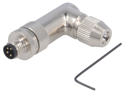 Conector M8 Tată 90&amp;deg; Ecranat foto
