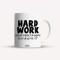 Cana alba personalizata Hard work never killed anyone but why risk it?, INOVATIX&reg;. 330ml