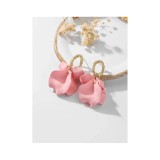 Cumpara ieftin Cercei Petale Roz Pal - 61274