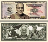 !!! SUA = FANTASY NOTE (TJ6) = DALAI LAMA T. GYATSO - 2013 - UNC / SERIA LEGENDE