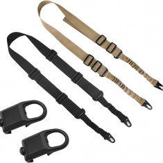 2oint Rifle Sling, Picatinny Rail Sling Mount Atașament cu cârlig metalic pentru