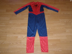 costum carnaval serbare spiderman pentru copii de 7-8 ani foto