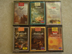 Lot 6 Casete Audio Originale (Mozart Liszt Mahler Mendelssohn Holst) - 20 foto