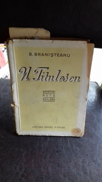 N. TITULESCU - B. BRANISTEANU