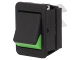 Comutator On-Off 16A 250V Negru-Verde